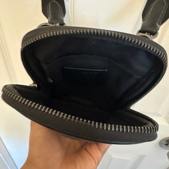 Black Leather Crossbody Bag - Picture 4 of 4